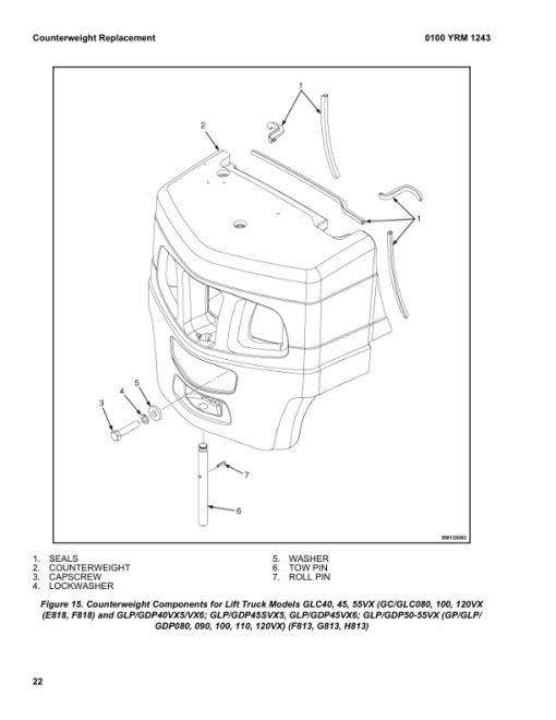 Yale GDP080VX, GDP090VX, GDP100VX, GDP110VX, GDP120VX Forklift H813 Series Repair Manual - Image 5