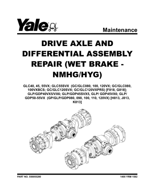 Yale GDP080VX, GDP090VX, GDP100VX, GDP110VX, GDP120VX Forklift J813 Series Repair Manual - Image 4