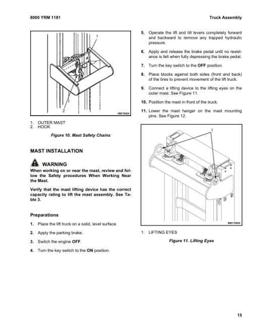 Yale GDP130EB, GDP140EB, GDP160EB Forklift D877 Series Repair Manual - Image 3