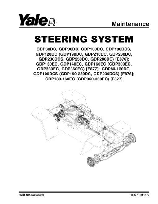 Yale GDP130EC, GDP140EC, GDP160EC Forklift E877 Series Repair Manual - Image 2