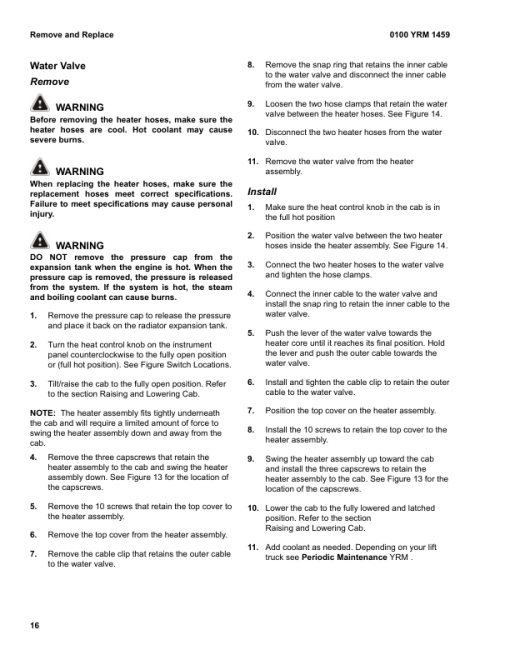 Yale GDP130EC, GDP140EC, GDP160EC Forklift E877 Series Repair Manual - Image 3