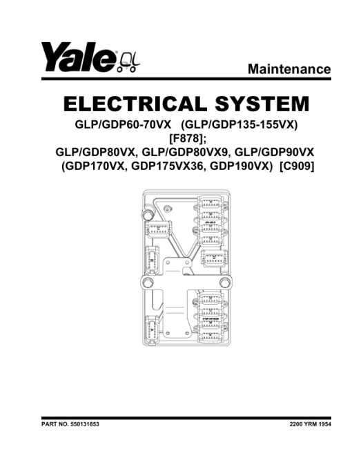 Yale GDP170VX, GDP175VX36, GDP190VX Forklift C909 Series Repair Manual - Image 3