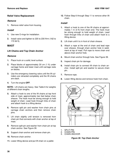 Yale GDP190DC, GDP210DC, GDP230DC, GDP230DCS, GDP250DC, GDP280DC Forklift G876 Series Repair Manual - Image 4