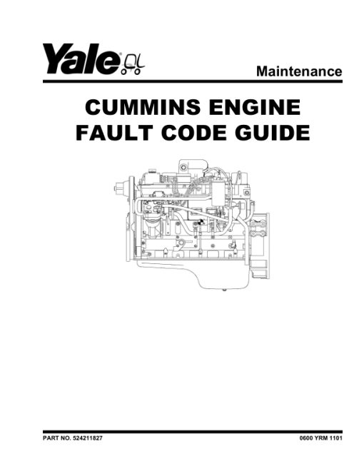 Yale GDP300EB, GDP330EB, GDPG360EB, GLP300EB, GLP330EB, GLPG360EB Forklift D877 Series Repair Manual