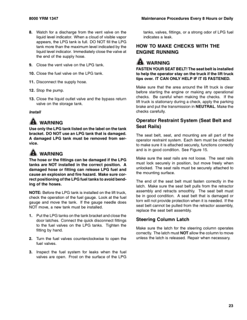 Yale GDP300EB, GDP330EB, GDPG360EB, GLP300EB, GLP330EB, GLPG360EB Forklift D877 Series Repair Manual - Image 3