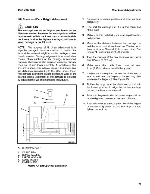 Yale GDP300EB, GDP330EB, GDPG360EB, GLP300EB, GLP330EB, GLPG360EB Forklift D877 Series Repair Manual - Image 5