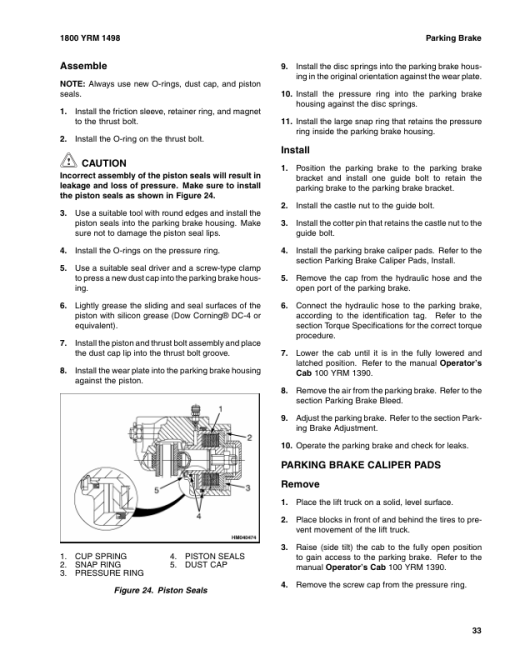 Yale GDP300EC, GDP330EC, GDP360EC Forklift F877 Series Repair Manual - Image 4