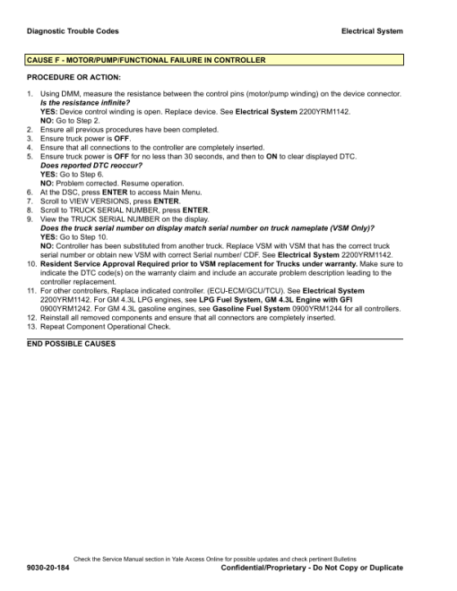 Yale GDP40VX5, GDP40VX6, GDP45VX6, GDP50VX, GDP55VX Forklift H813 Series Repair Manual - Image 5