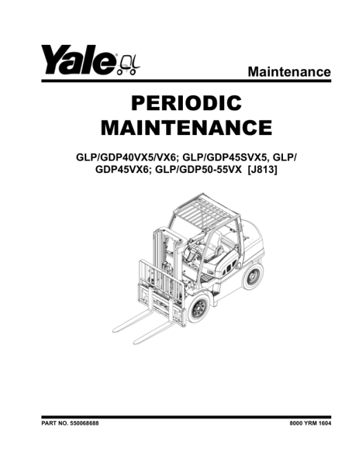 Yale GDP40VX5, GDP40VX6, GDP45VX6, GDP50VX, GDP55VX Forklift J813 Series Repair Manual - Image 4