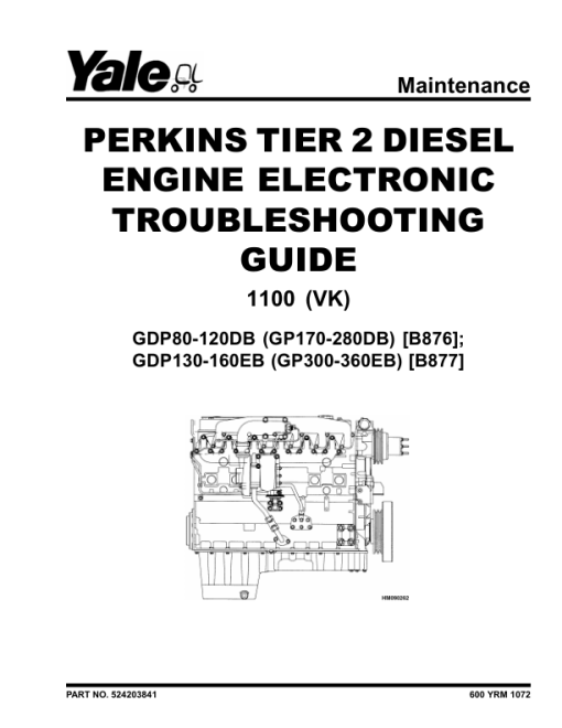 Yale GDP80DB, GDP90DB, GDP100DB, GDP120DB Forklift B876 Service Repair Manual - Image 3