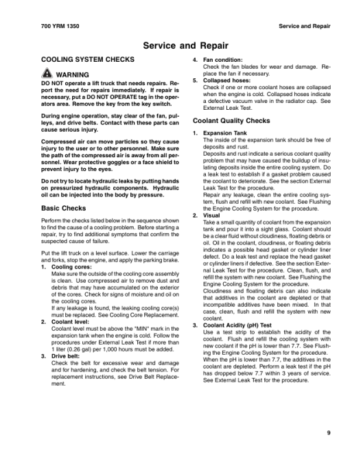 Yale GDP80DC, GDP90DC, GDP100DC, GDP100DCS, GDP120DC Forklift E876 Series Repair Manual - Image 2