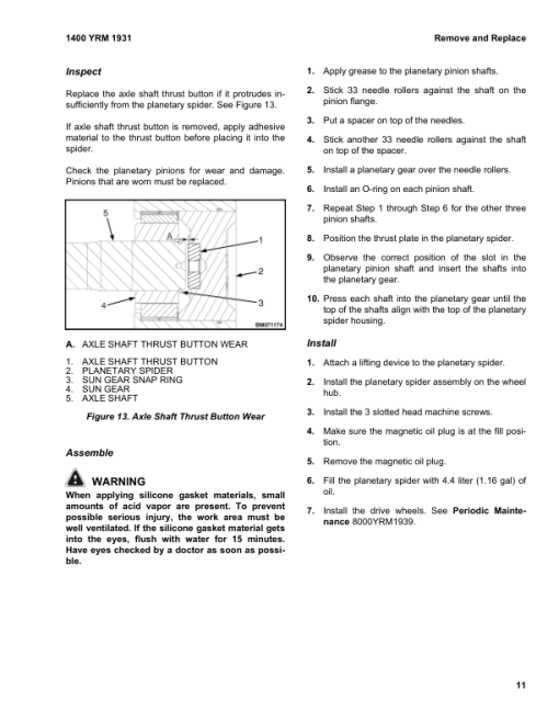 Yale GDP80DC, GDP90DC, GDP100DC, GDP100DCS, GDP120DC Forklift G876 Series Repair Manual - Image 4