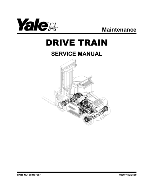 Yale GDP80DC, GDP90DC, GDP100DC, GDP100DCS, GDP120DC Forklift H876 Series Repair Manual