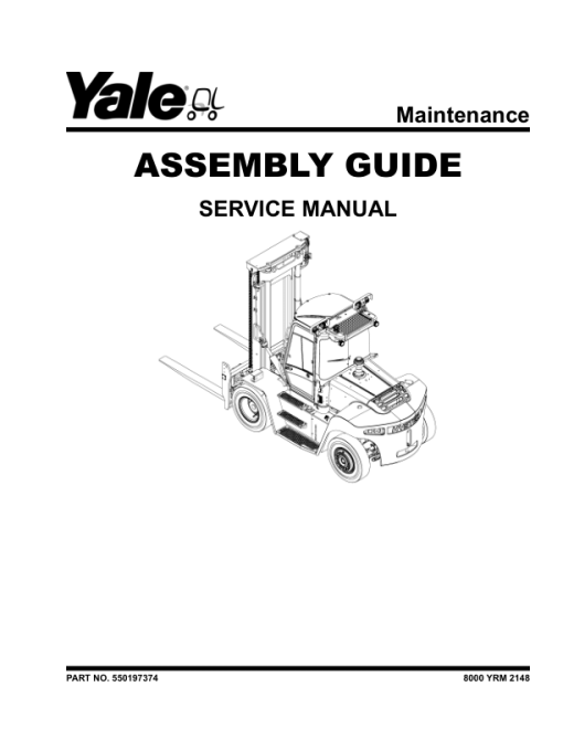 Yale GDP80DC, GDP90DC, GDP100DC, GDP100DCS, GDP120DC Forklift H876 Series Repair Manual - Image 2