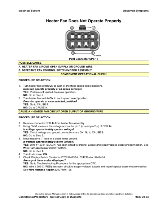 Yale GDP80VX, GDP80VX9, GDP90VX Forklift C909 Series Repair Manual - Image 2