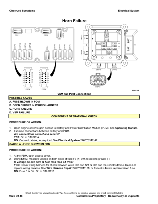 Yale GDP80VX, GLP80VX, GDP80VX9, GDP80VX9, GLP90VX, GDP90VX Forklift B909 Service Repair Manual - Image 3