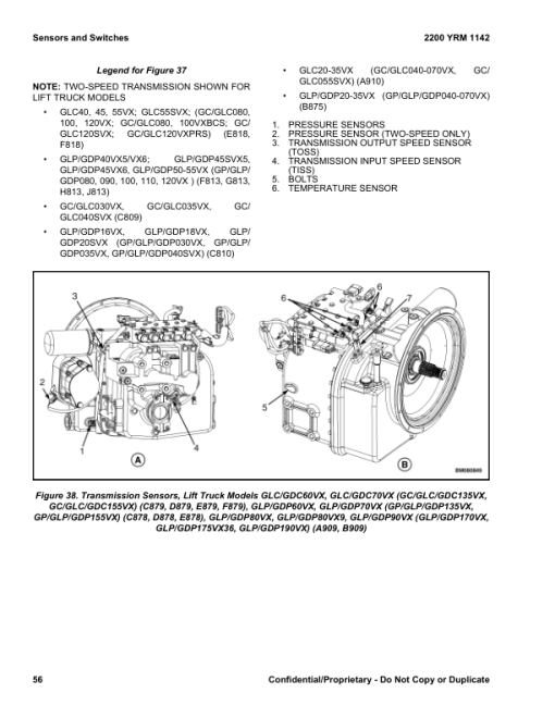 Yale GLC040VX, GLC050VX, GLC055SVX, GLC060VX, GLC070VX Forklift A910 Service Repair Manual - Image 5