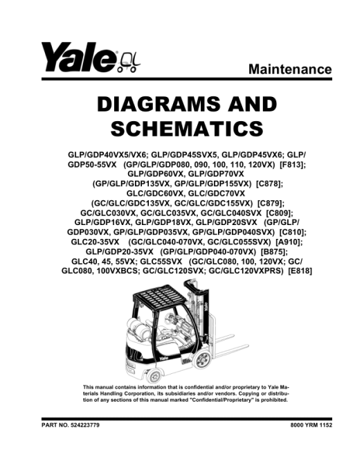 Yale GLC20VX, GLC25VX, GLC30VX, GLC35VX Forklift A910 Service Repair Manual - Image 2