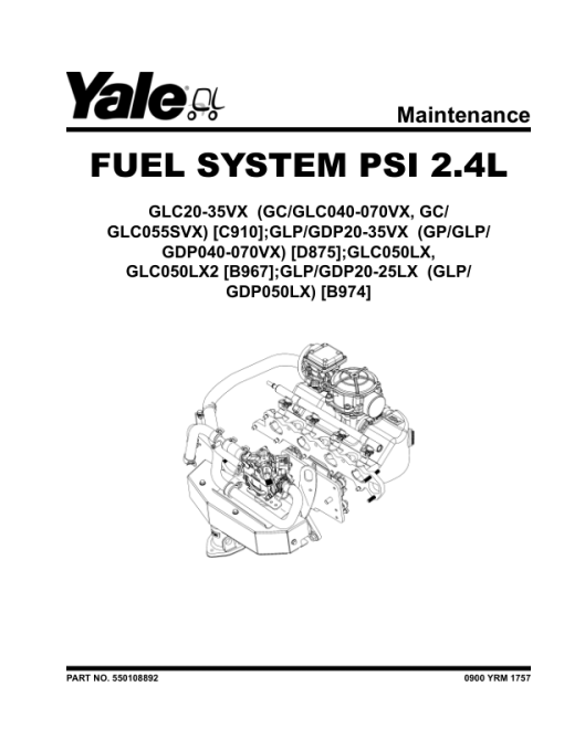 Yale GLC20VX, GLC25VX,GLC30VX, GLC35VX Forklift C910 Series Repair Manual - Image 5