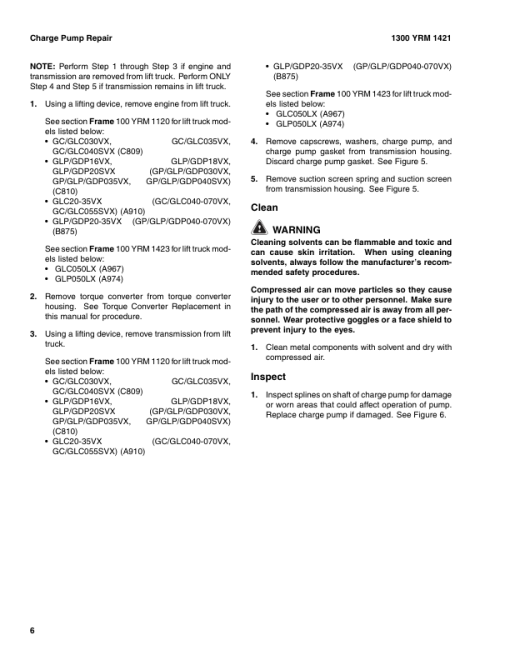 Yale GLP050LX, GDP50LX Forklift A974 Service Repair Manual - Image 2