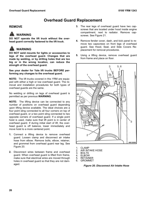 Yale GLP080VX, GLP090VX, GLP100VX, GLP110VX, GLP120VX Forklift F813 Series Repair Manual - Image 5