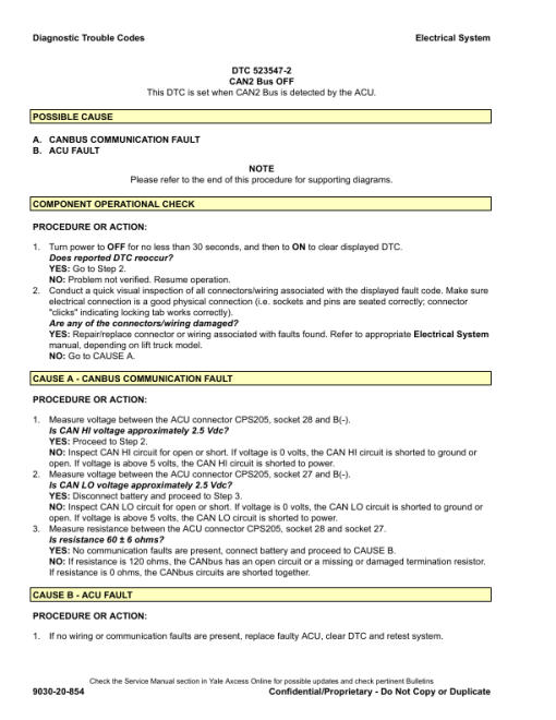 Yale GLP080VX, GLP090VX, GLP100VX, GLP110VX, GLP120VX Forklift G813 Series Repair Manual - Image 2