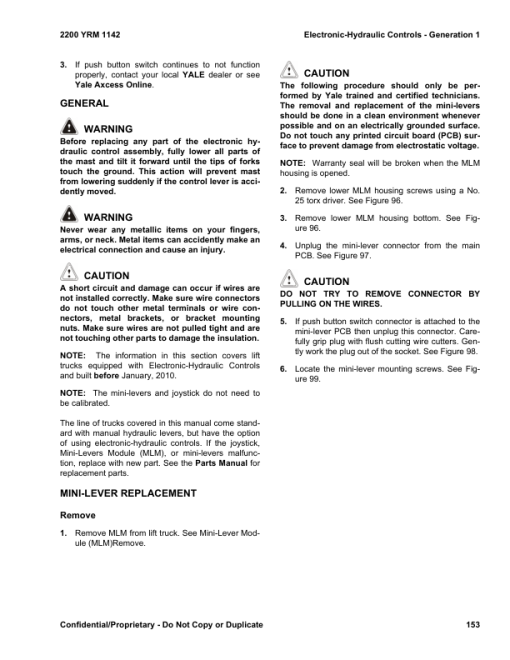 Yale GLP080VX, GLP090VX, GLP100VX, GLP110VX, GLP120VX Forklift J813 Series Repair Manual - Image 3