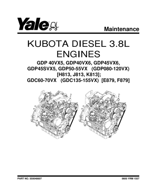 Yale GLP080VX, GLP090VX, GLP100VX, GLP110VX, GLP120VX Forklift K813 Series Repair Manual - Image 4