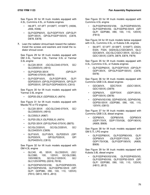 Yale GLP135VX, GLP155VX, GDP135VX, GDP155VX Forklift E878 Series Repair Manual - Image 4