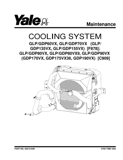 Yale GLP135VX, GLP155VX, GDP135VX, GDP155VX Forklift F878 Series Repair Manual - Image 2