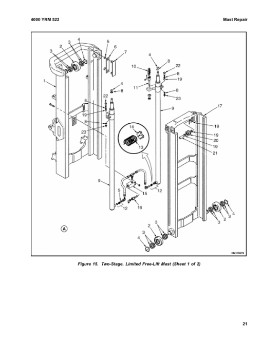 Yale GLP16AF, GLP20AF, GDP16AF, GDP20AF Forklift B810 Service Repair Manual - Image 5