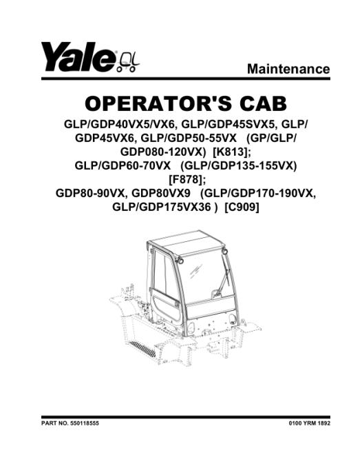 Yale GLP170VX, GLP175VX36, GLP190VX Forklift C909 Series Repair Manual - Image 2