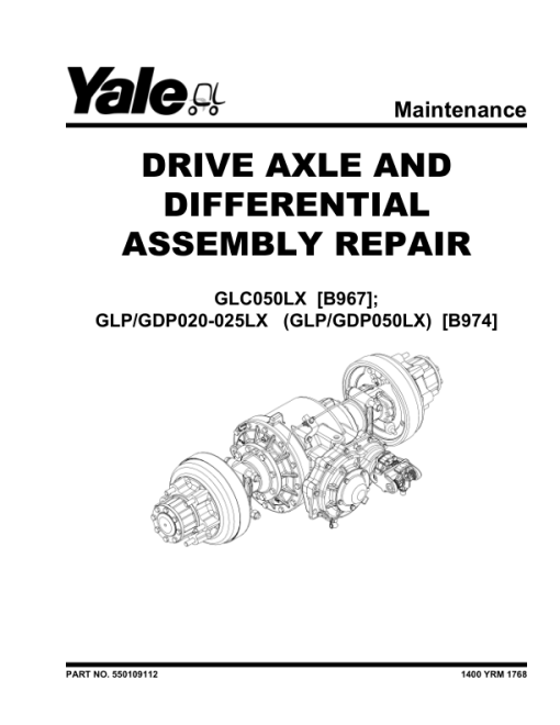 Yale GLP20LX, GLP25LX, GDP20LX, GDP25LX Forklift B974 Service Repair Manual - Image 2