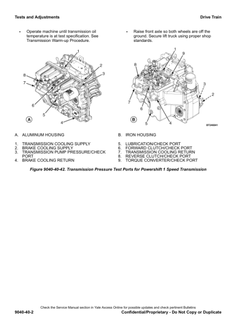 Yale GLP40VX5, GLP40VX6, GLP45VX6, GLP50VX, GLP55VX Forklift G813 Series Repair Manual - Image 2