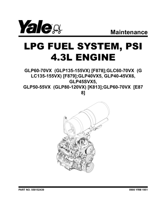 Yale GLP60VX, GLP70VX, GDP60VX, GDP70VX Forklift F878 Series Repair Manual - Image 4