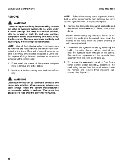 Yale GP040VX, GP050VX, GP060VX, GP070VX Forklift C875 Service Repair Manual - Image 4