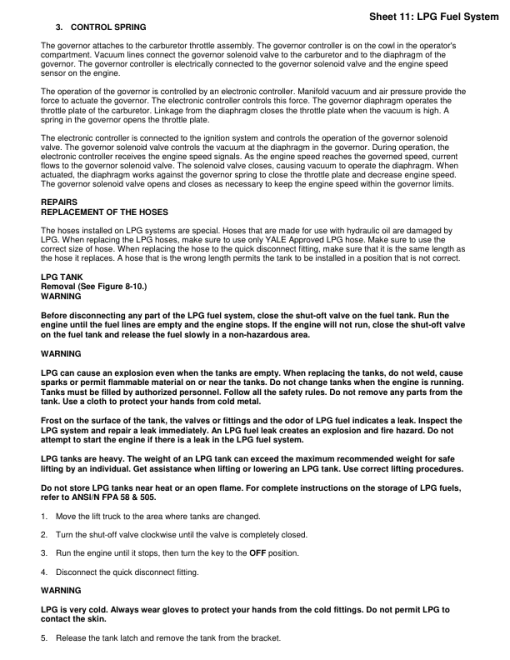 Yale GP040ZG, GP050ZG, GP060ZG, GP065ZG Forklift E177 Series Repair Manual - Image 5