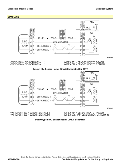 Yale GP080VX, GP090VX, GP100VX, GP110VX, GP120VX Forklift G813 Series Repair Manual - Image 5