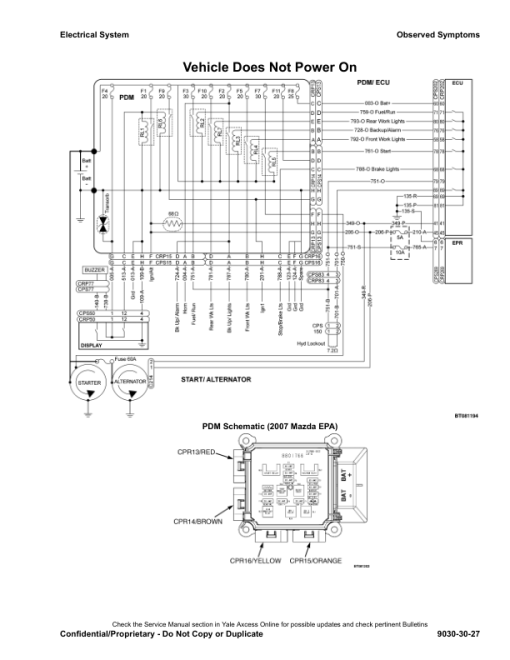 Yale GP080VX, GP090VX, GP100VX, GP110VX, GP120VX Forklift H813 Series Repair Manual - Image 4