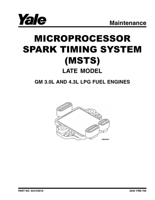 Yale GP135CA, GDP135CA, GLP135CA, GP155CA, GDP155CA, GLP155CA Forklift A878 Service Repair Manual - Image 3