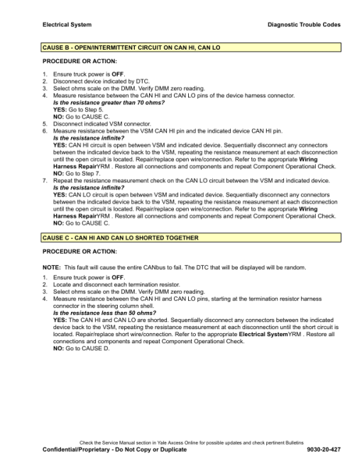 Yale GP135VX, GP155VX, GDP135VX, GDP155VX Forklift D878 Series Repair Manual - Image 5