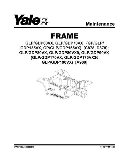 Yale GP135VX, GP155VX, GDP135VX, GDP155VX, GLP135VX, GLP155VX Forklift C878 Series Repair Manual - Image 4