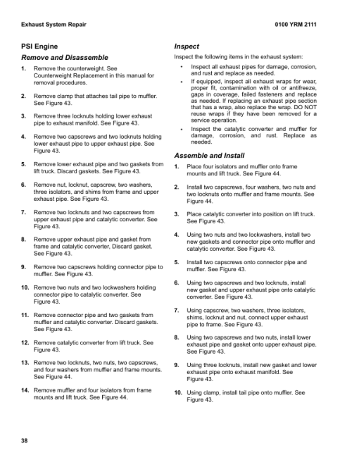 Yale GP30XM Forklift A964 Service Repair Manual - Image 4