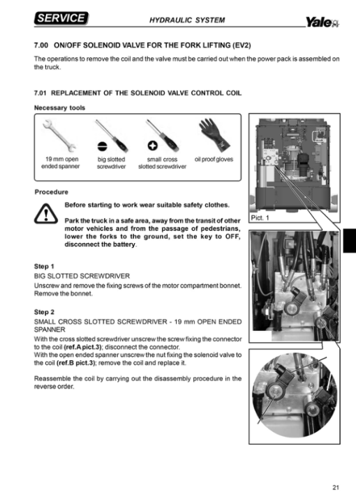 Yale MC10, MC12, MC15 Order Picker B860 Service Repair Manual - Image 2