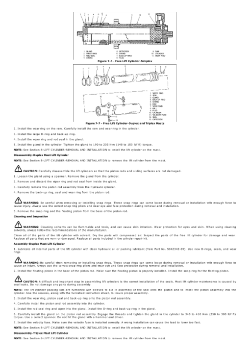 Yale MCW020LC, MCW025LC, MCW030LC, MCW040LC Stacker B819 Service Repair Manual - Image 4