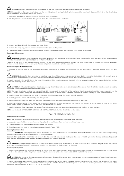 Yale MLW020LC, MLW025LC, MLW030LC, MLW040LC Stacker B819 Service Repair Manual - Image 4