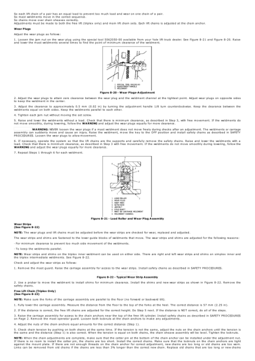 Yale MLW020LC, MLW025LC, MLW030LC, MLW040LC Stacker B819 Service Repair Manual - Image 5