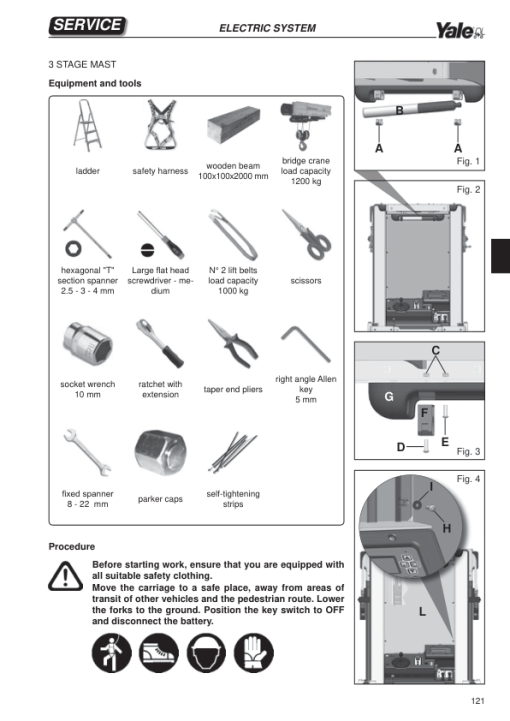 Yale MO10, MO10S, MO10SWP Order Picker B865 Service Repair Manual - Image 4