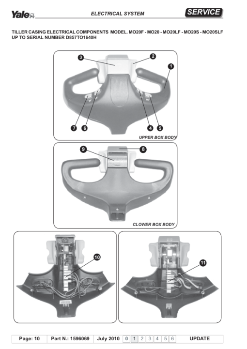 Yale MO20, MO20S Order Picker D857 Series Repair Manual - Image 5