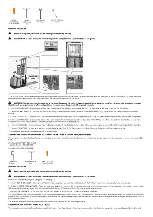 Yale MO20S Order Picker C858 Service Repair Manual